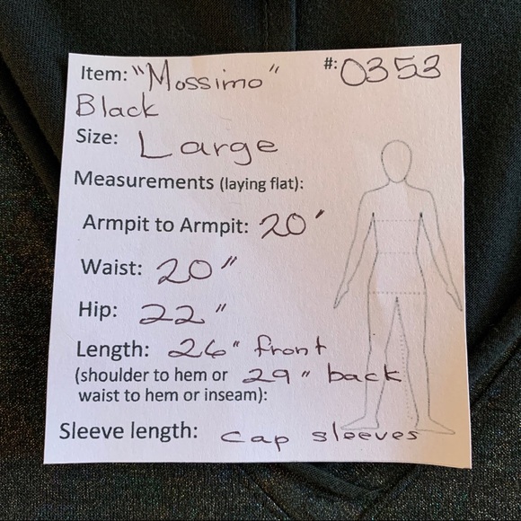 🔥5/$20🔥 Mossimo Black Tee Shimmers - Picture 8 of 8